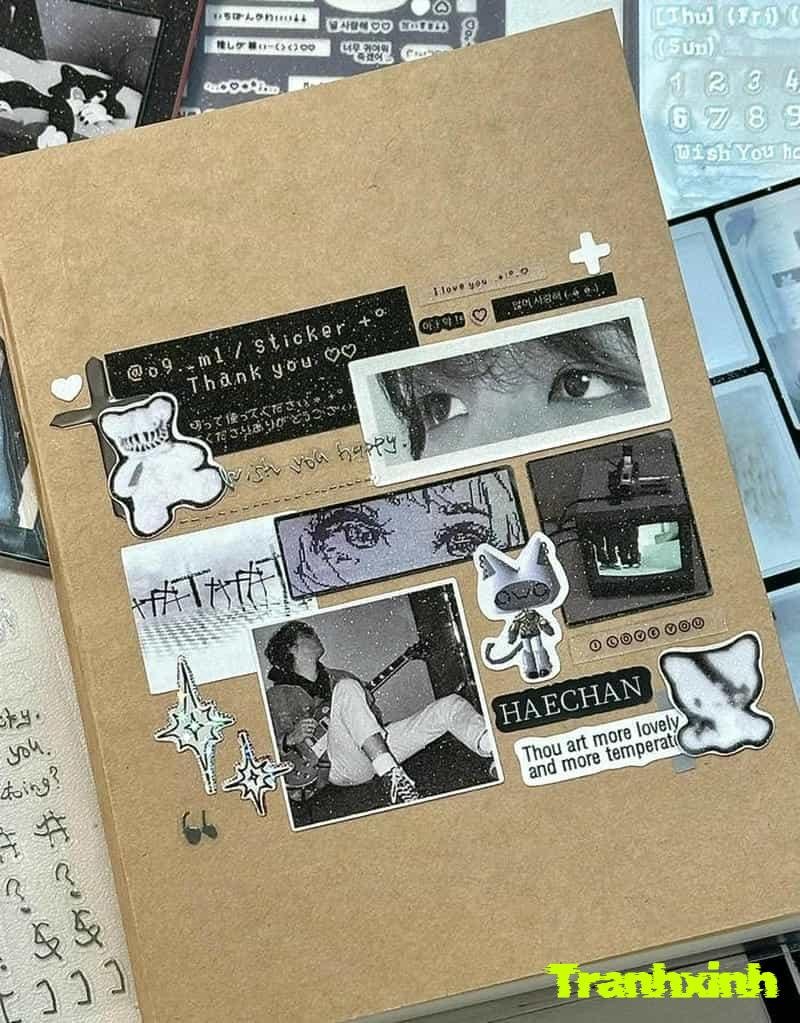 trang trí bìa vở nấu