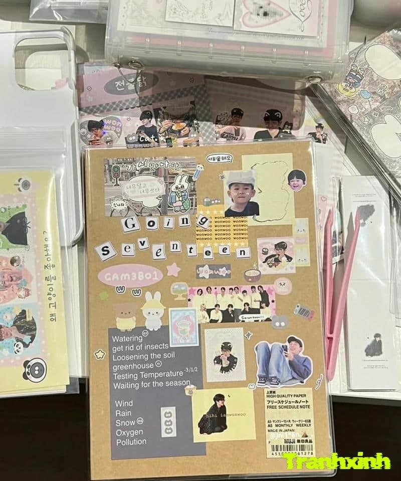 trang trí bìa vở phong cách