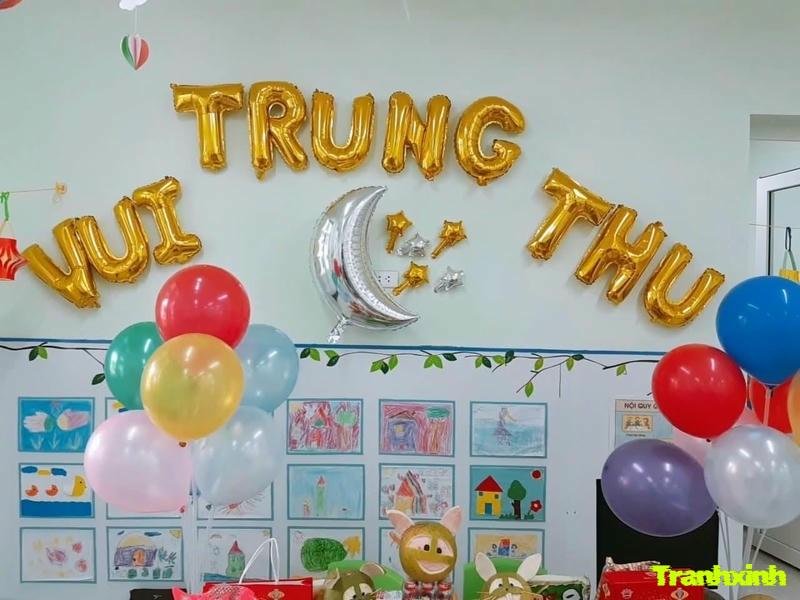 trang trí bóng bay chữ vàng