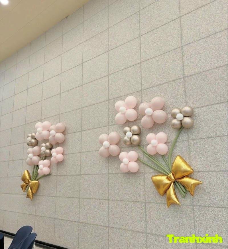 trang trí bóng bay lớp học