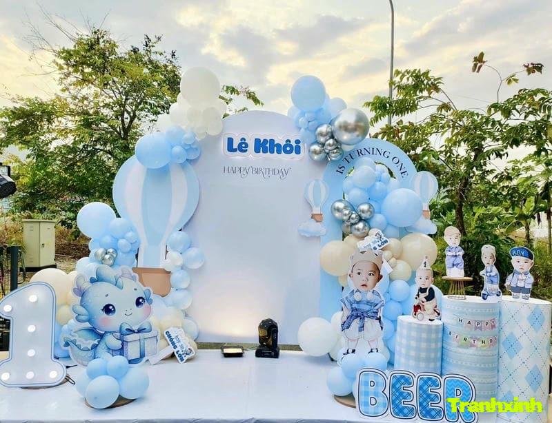trang trí bóng bay ngoài trời
