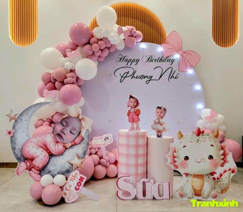 trang trí bóng bay sân khấu