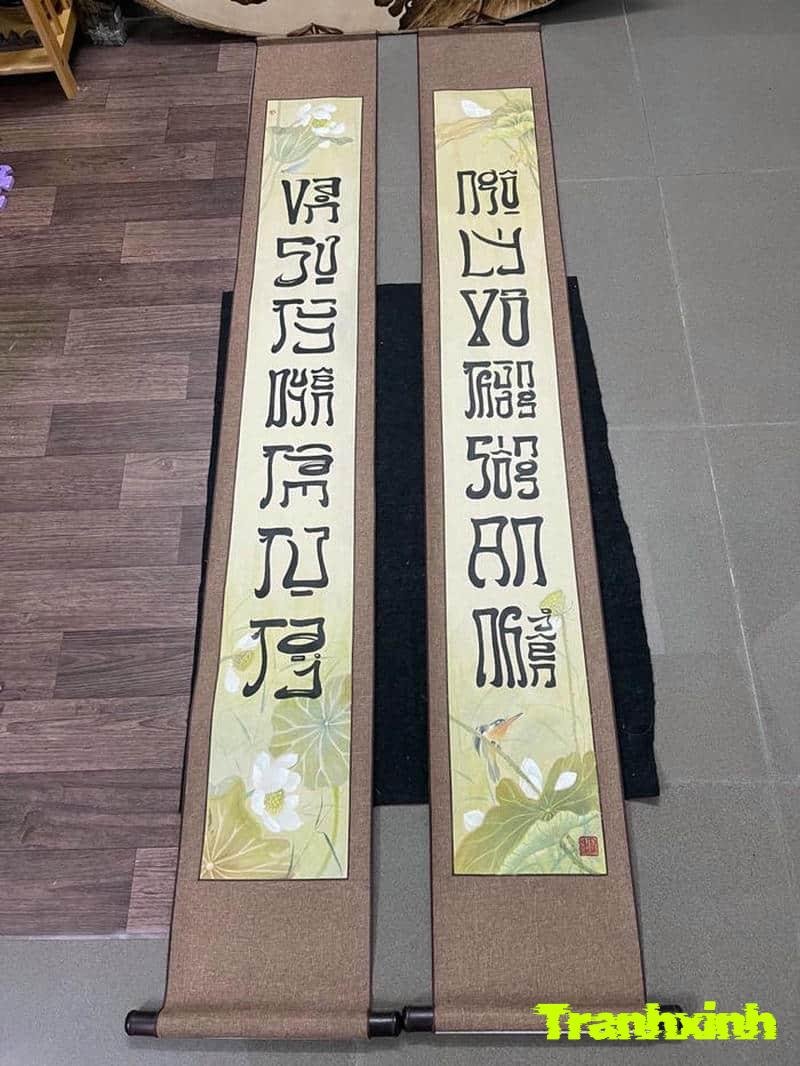 trang trí câu đối ngày tết ddep nhat