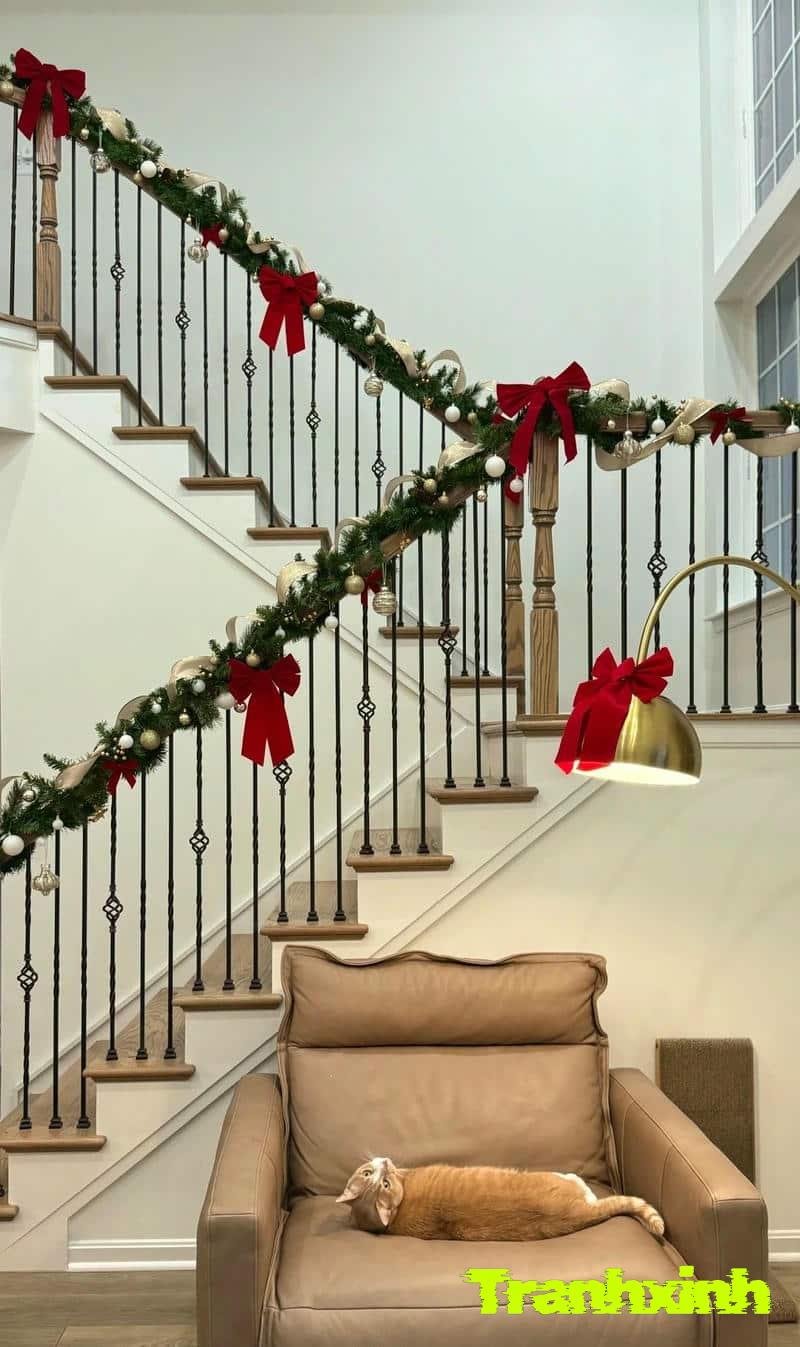 trang trí cầu thang đẹp cưới