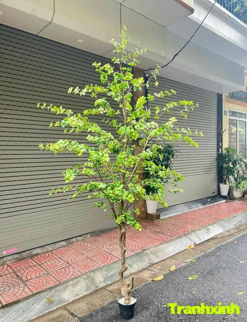 trang trí cây giả đơn giản