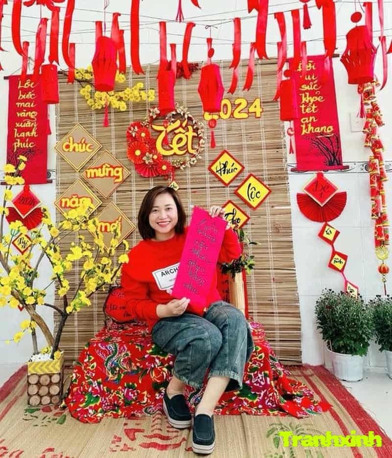 trang trí cây mai hd