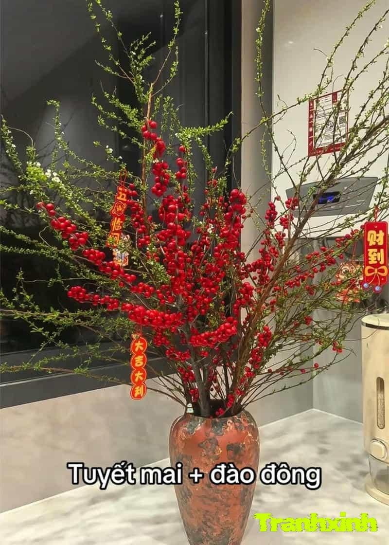 trang trí cây tết cheo