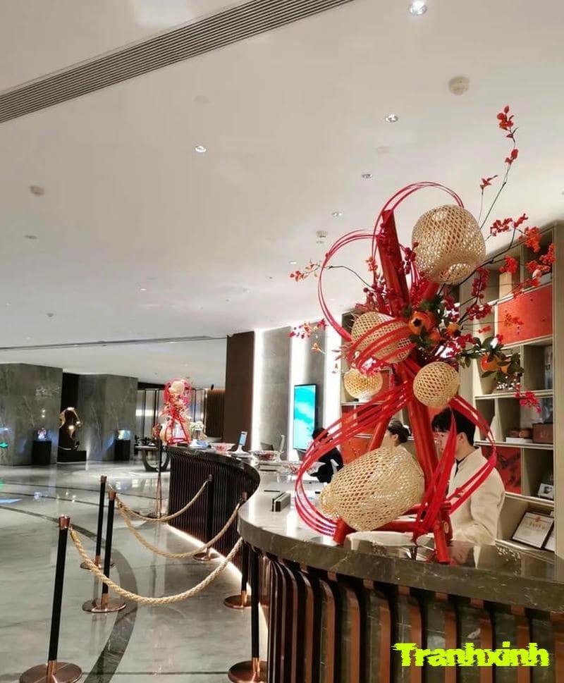 trang trí cây tết đơn giản