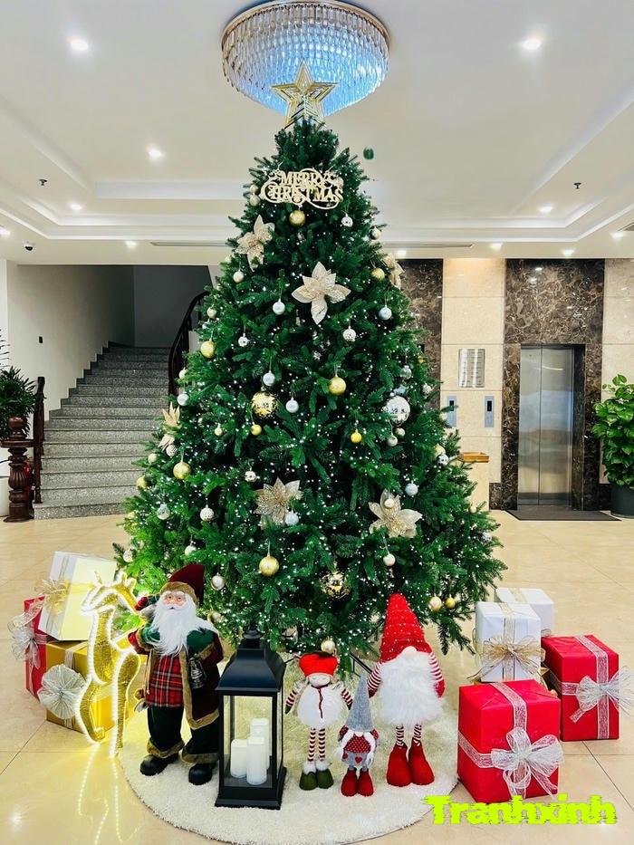 trang trí cây thông noel minii