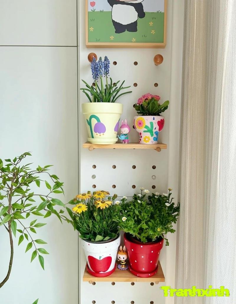 trang trí chậu cây thịnh hành