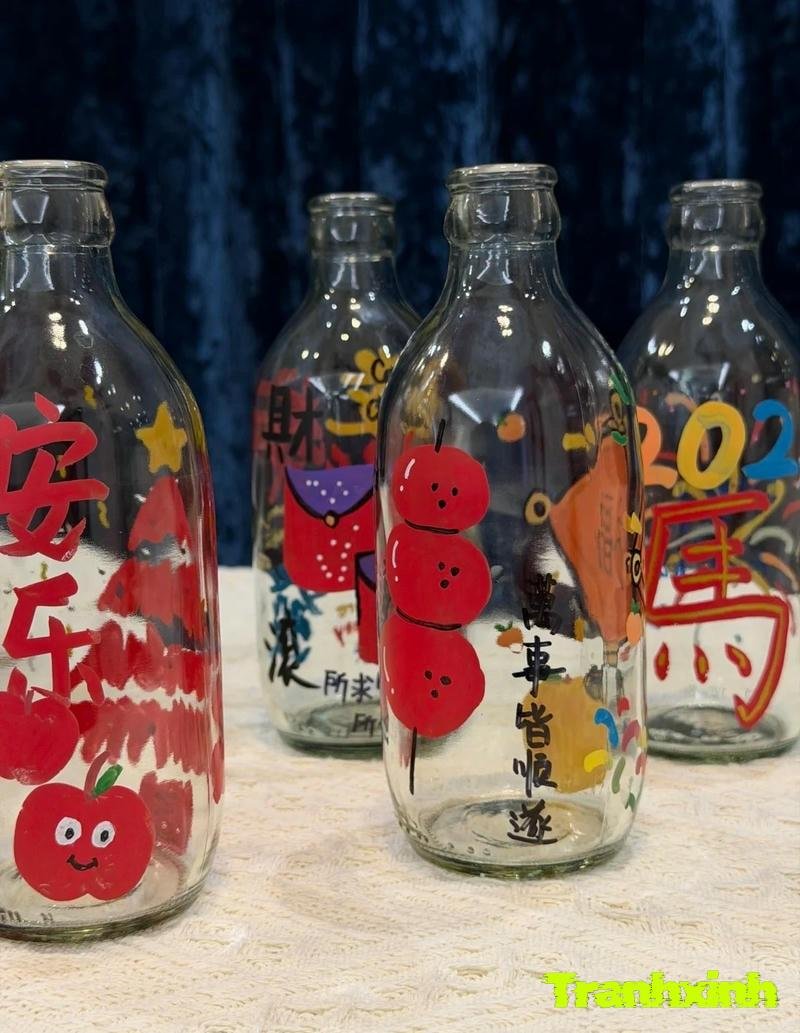 trang trí chậu hoa bằng chai nhựa (2)