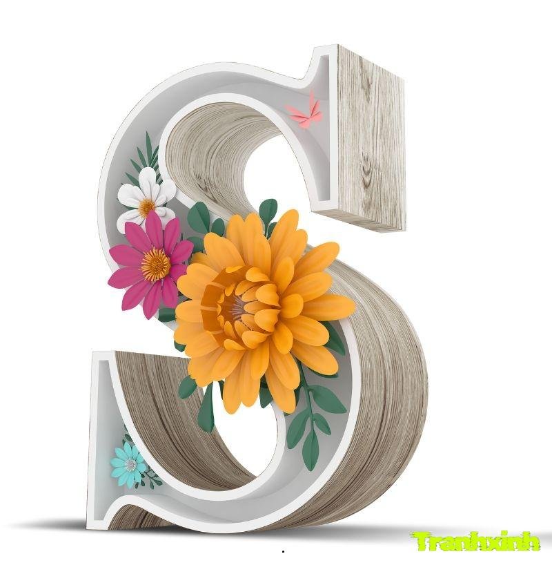 trang trí chữ hoa
