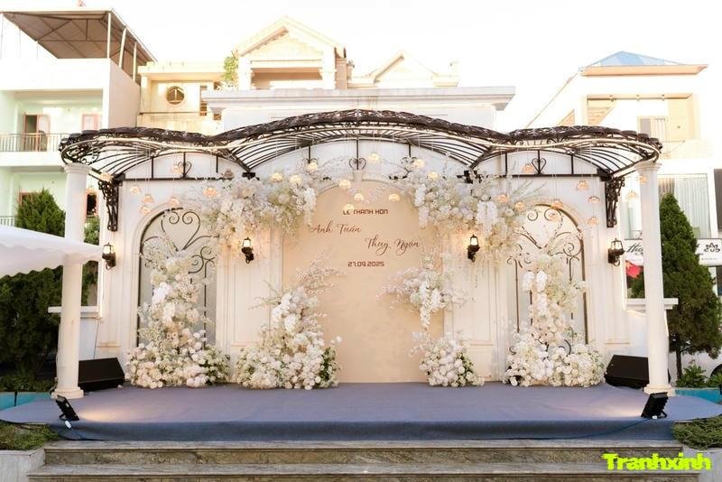 trang trí cổng cưới toàn trang