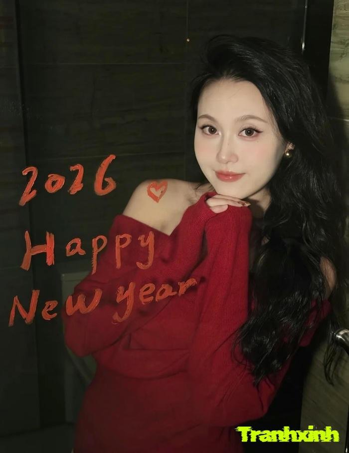 trang trí cửa kính tết 2026