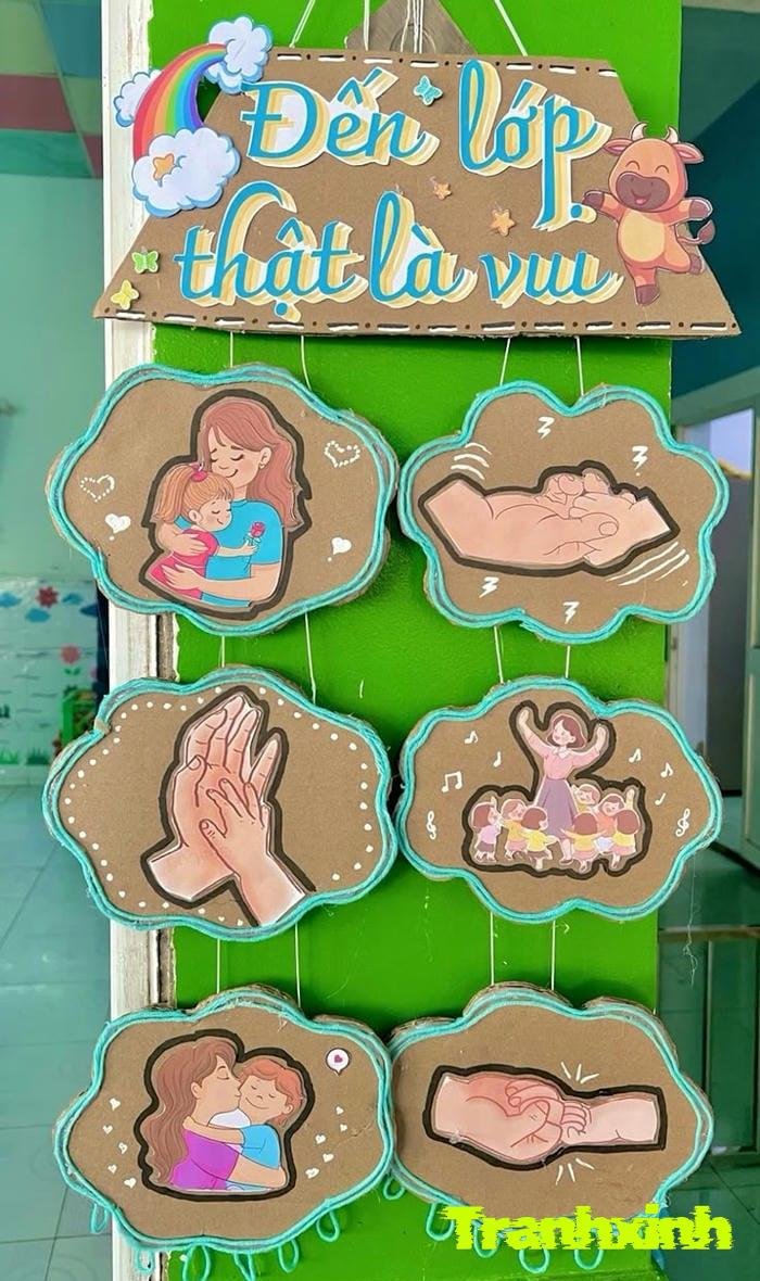 trang trí cửa lớp mầm non cực đẹp