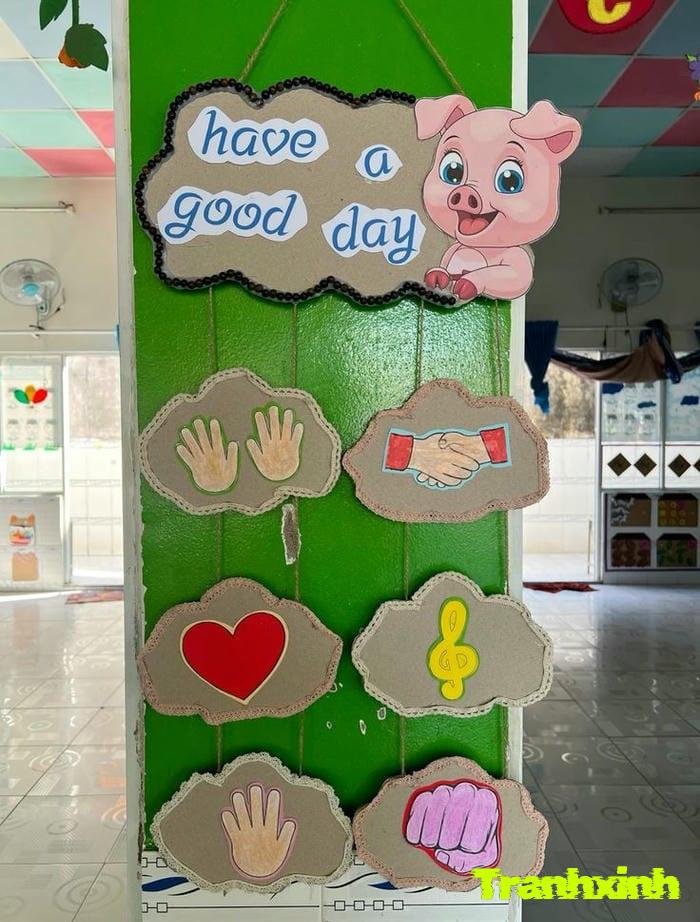 trang trí cửa lớp mầm non đẹp nhất