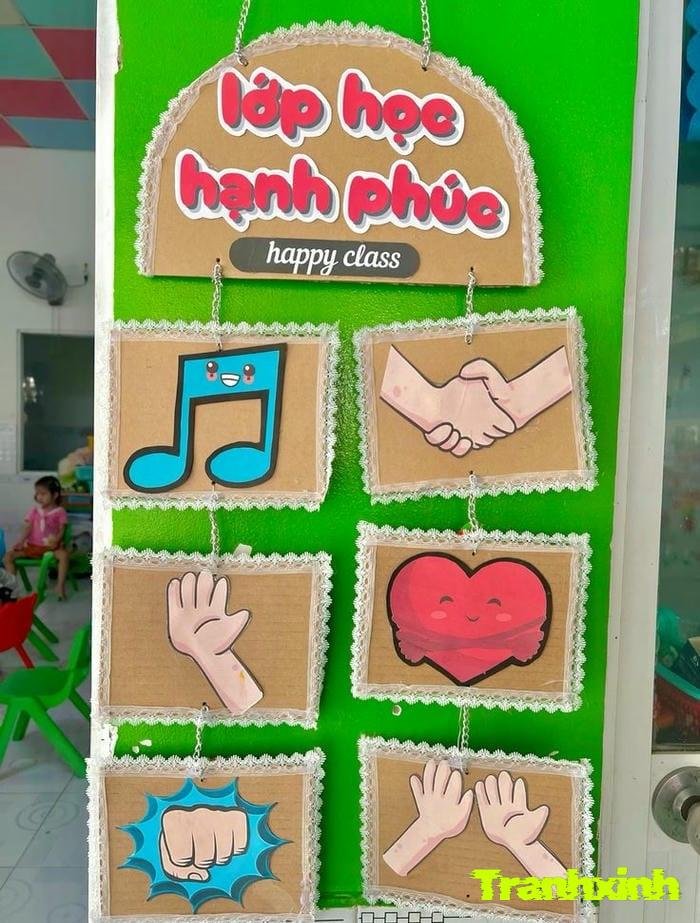 trang trí cửa lớp mầm non đẹp