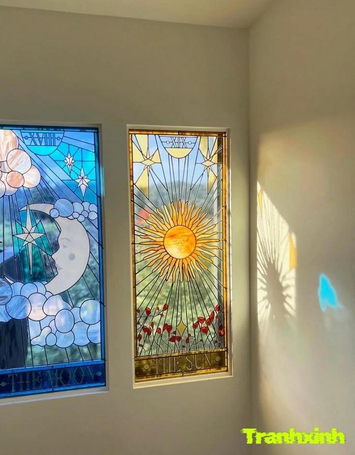 trang trí cửa sổ có ánh sáng