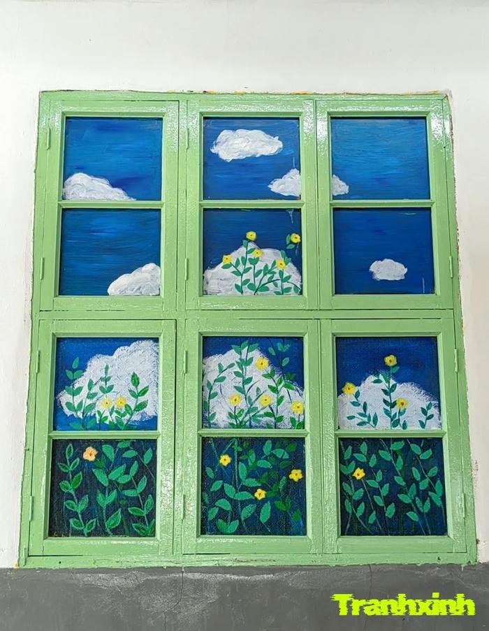 trang trí cửa sổ trời