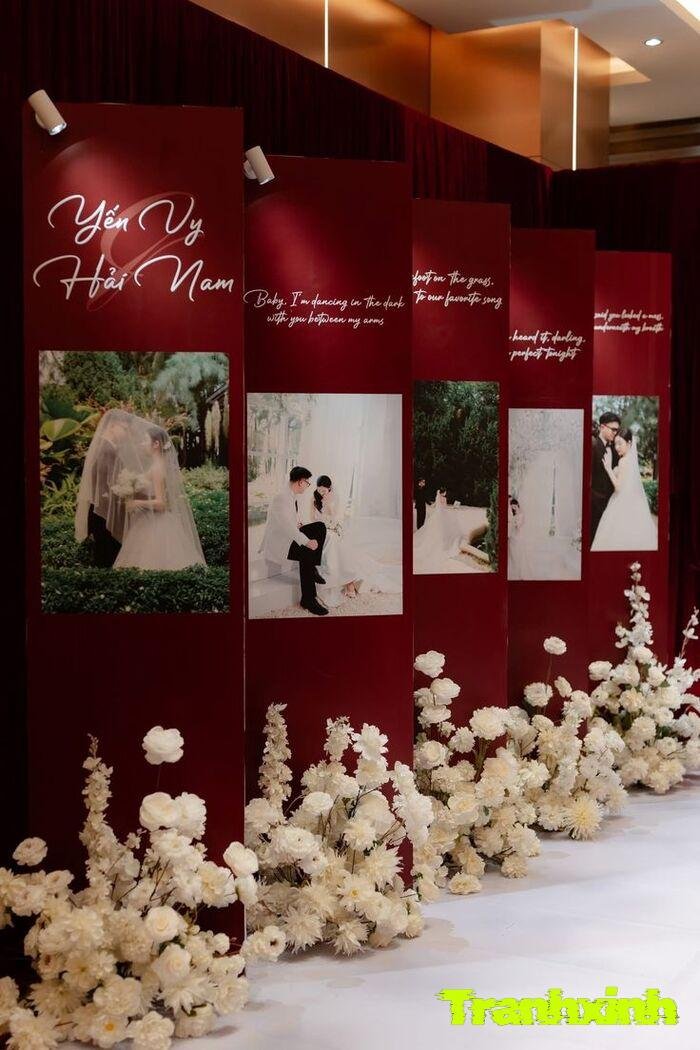 trang trí đám cưới bố cục hài hòa