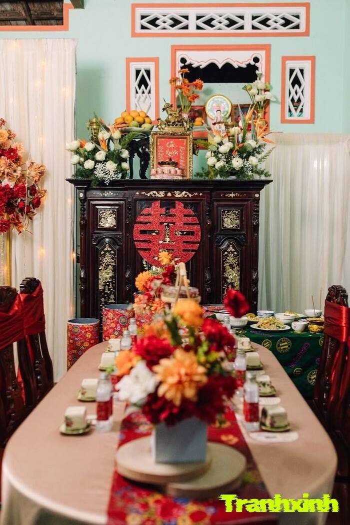 trang trí đám cưới hoa cưới tinh tế