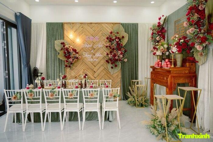 trang trí đám cưới không gian sang trọng