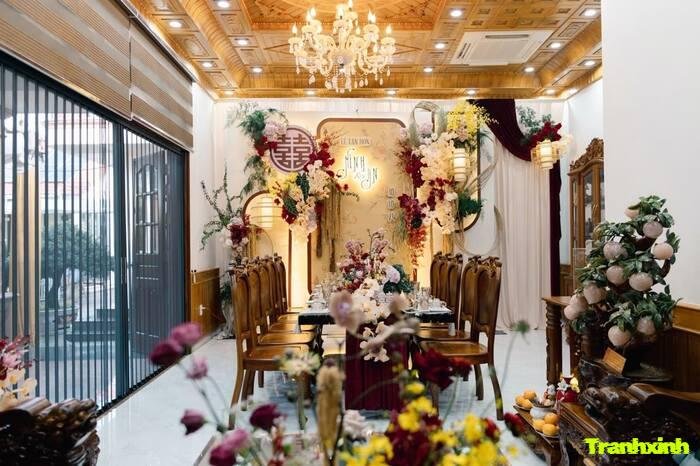 trang trí đám cưới phong cách trang nhã