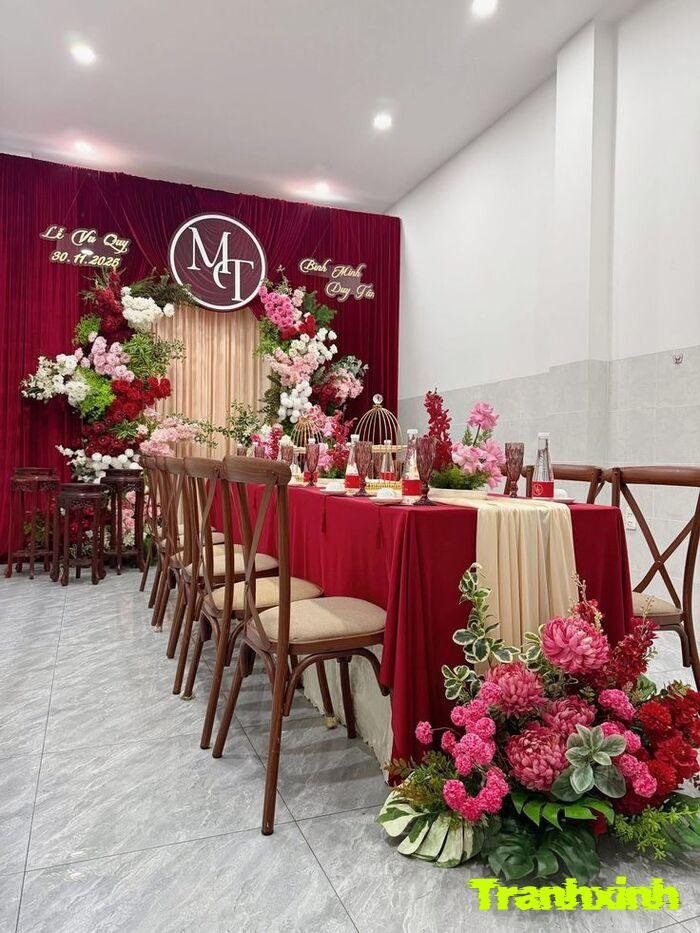 trang trí đám cưới phong cách vintage