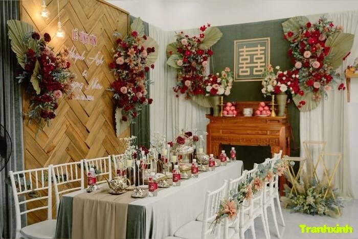 trang trí đám cưới thiết kế tinh tế