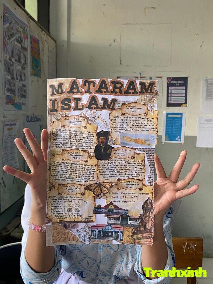 trang trí đầu báo tường đơn giản học sinh trung học