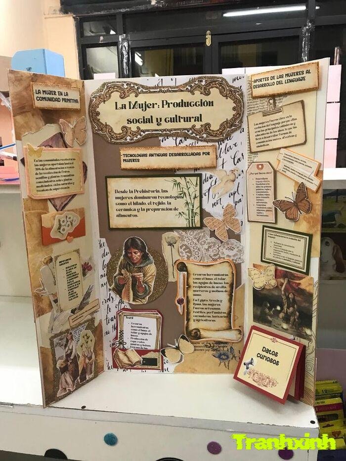 trang trí đầu báo tường đơn giản sáng sủa