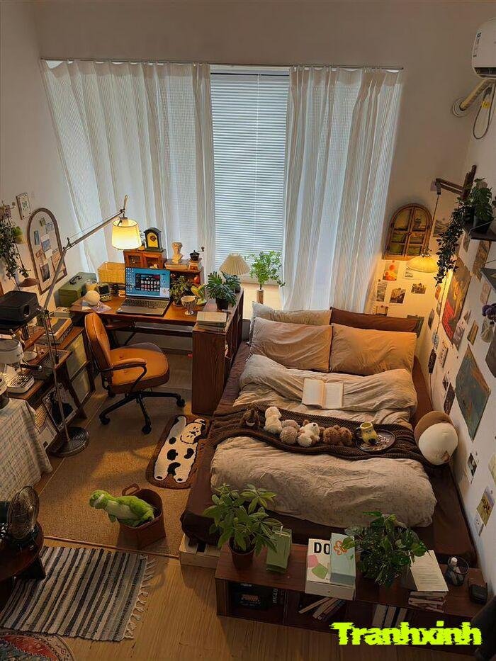 trang trí đầu giường đơn giản đẹp