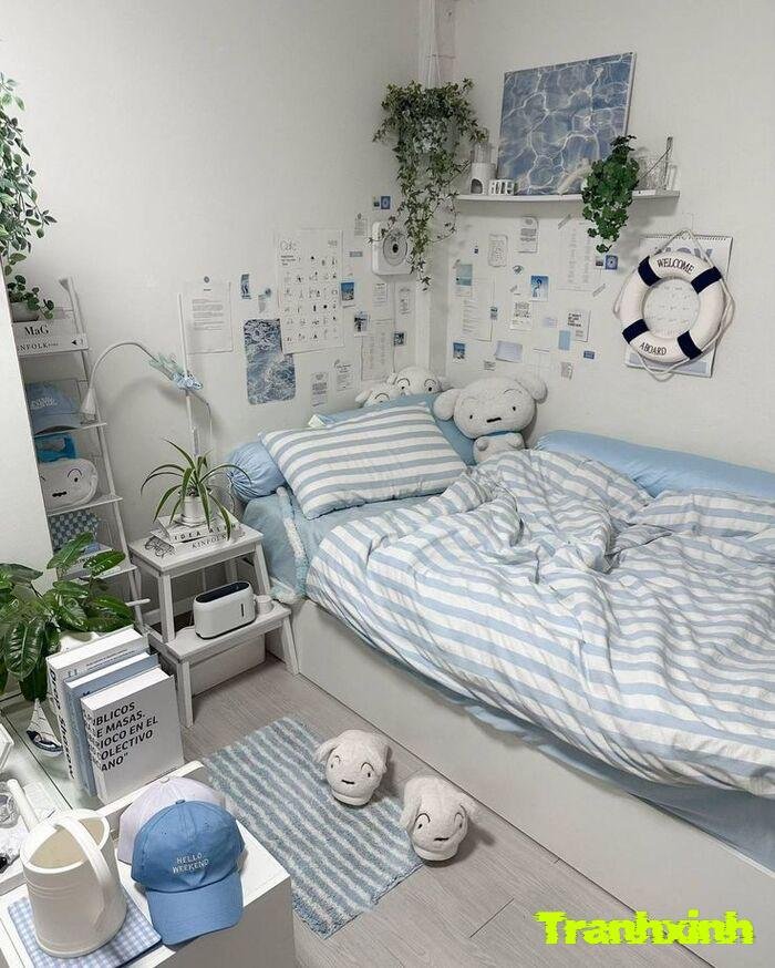 trang trí đầu giường hiện đại sang trọng