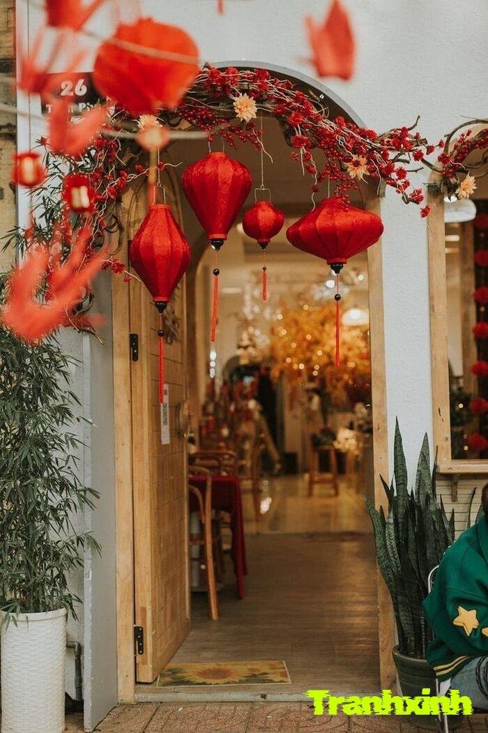 trang trí đèn lồng ánh sáng lung linh