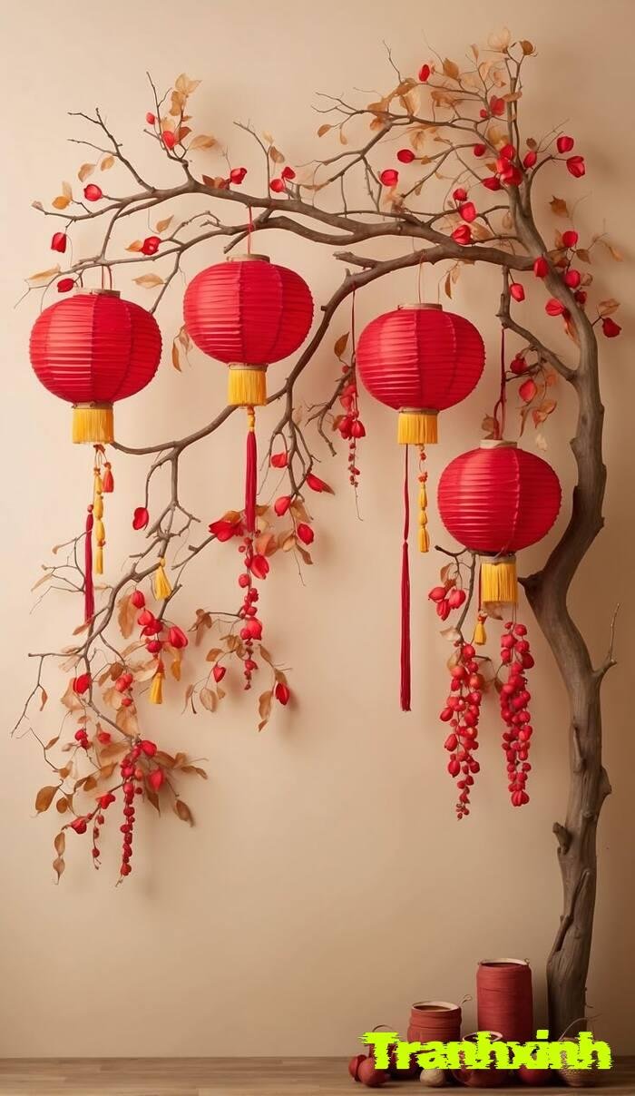 trang trí đèn lồng ánh sáng nghệ thuật