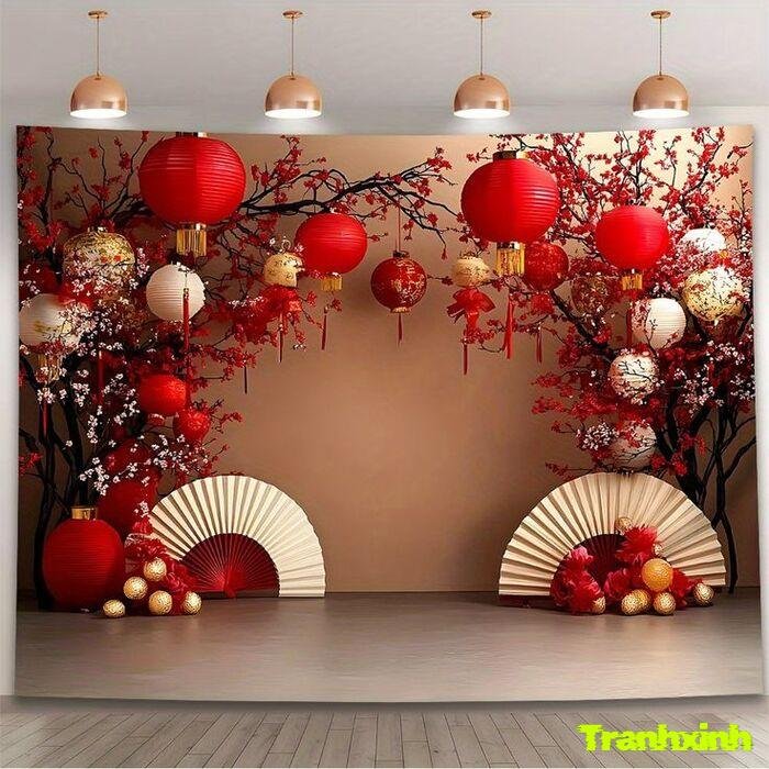 trang trí đèn lồng decor nhẹ nhàng
