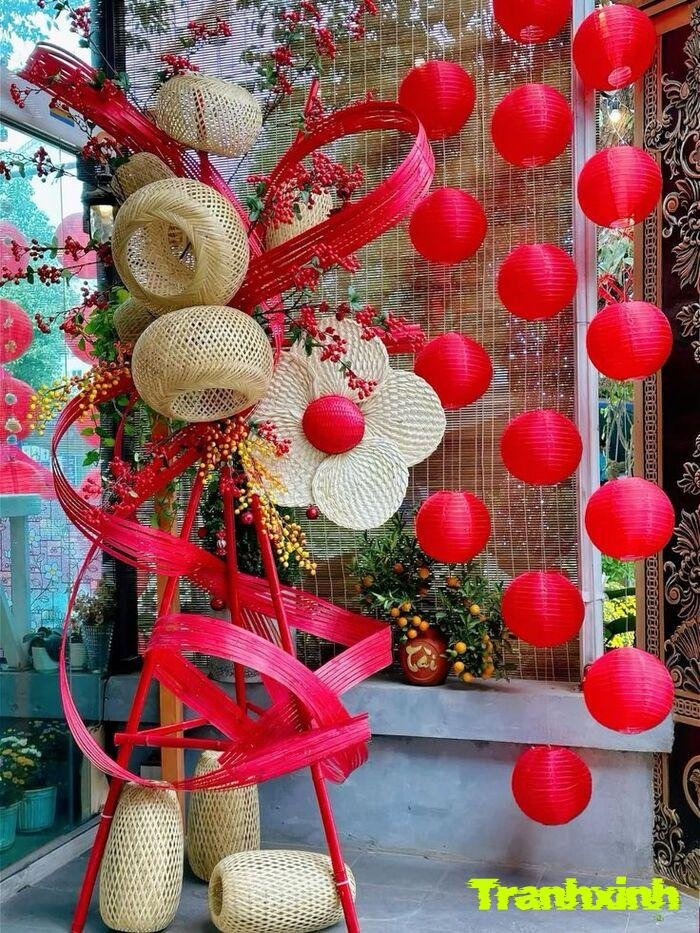 trang trí đèn lồng lễ hội rực rỡ