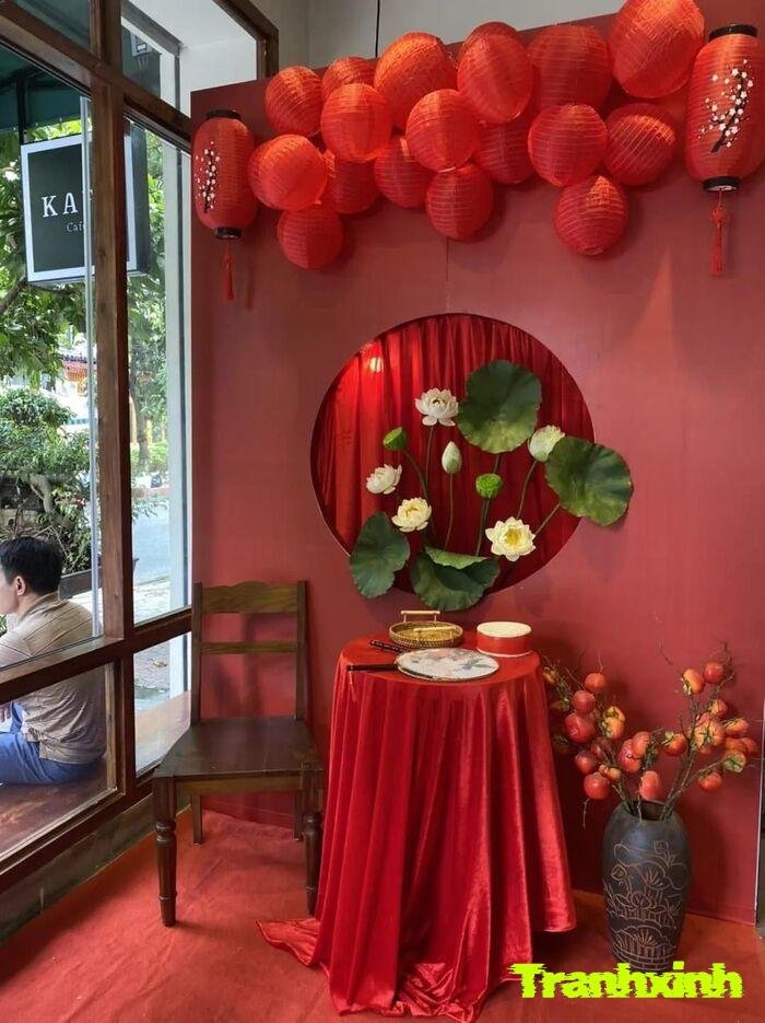 trang trí đèn lồng lễ hội truyền thống