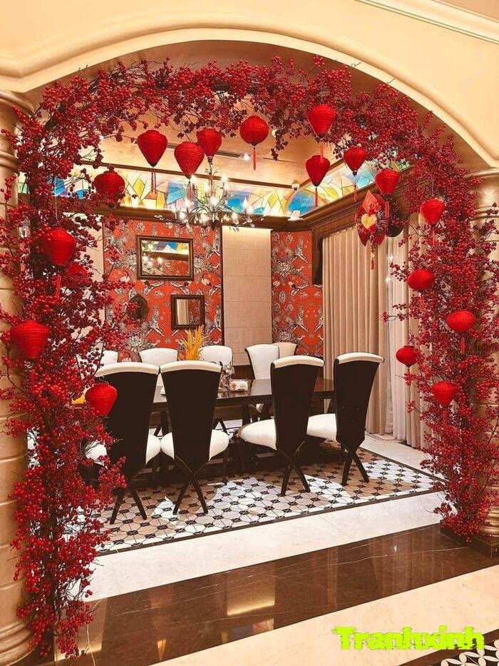 trang trí đèn lồng ngoài trời đẹp mắt