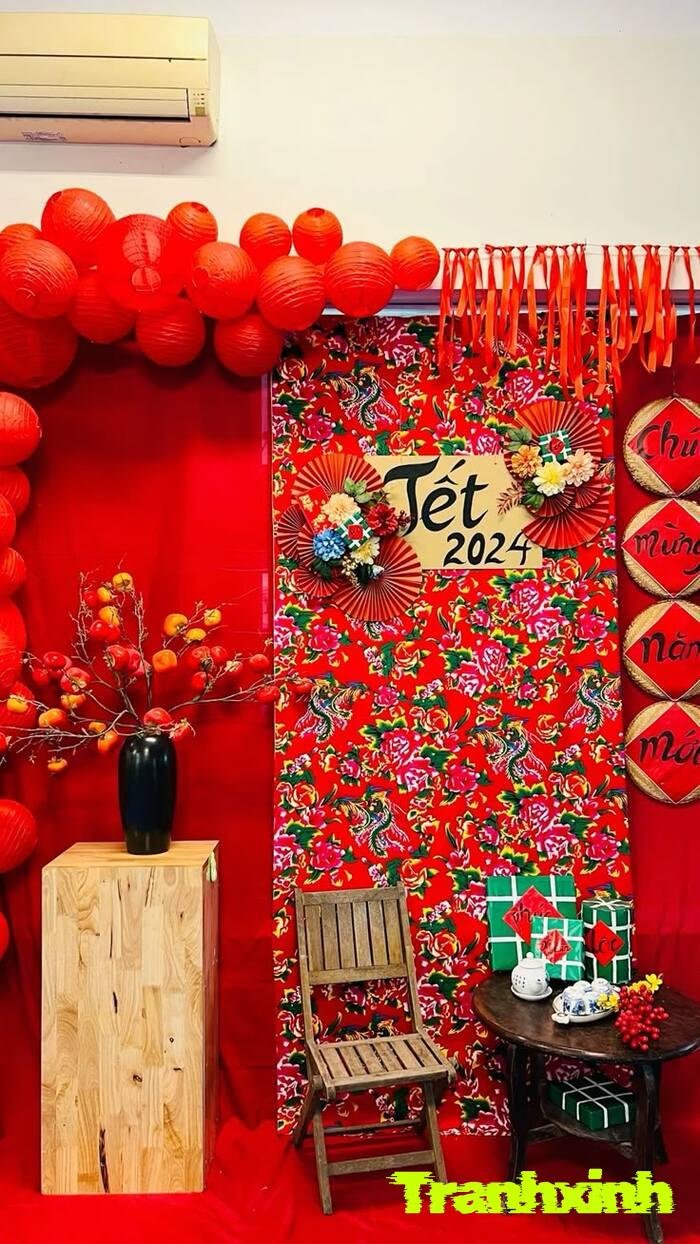 Mẫu tranh trang trí đèn lồng vẽ tay trên lụa và giấy siêu đẹp