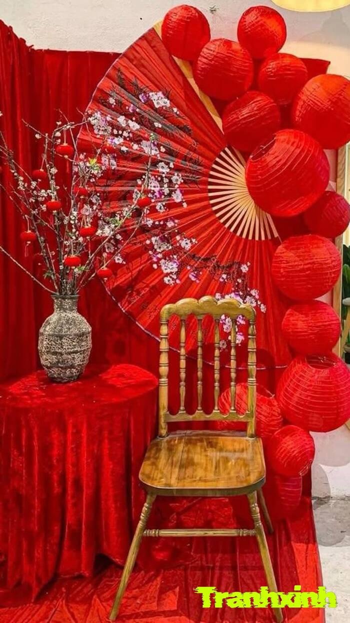 trang trí đèn lồng