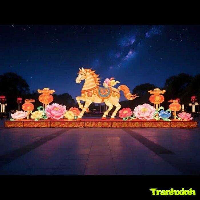 trang trí đèn ông sao decor sáng tạo