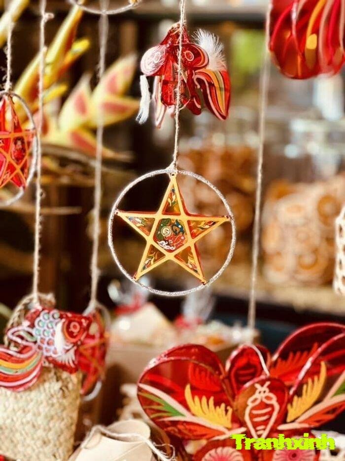 trang trí đèn ông sao không gian lễ hội