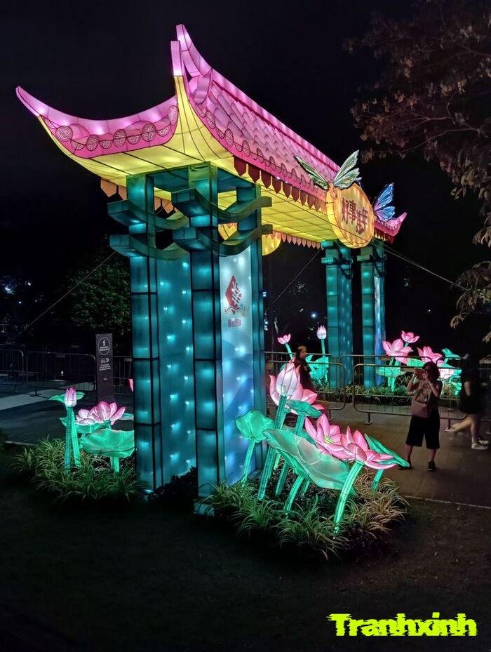 trang trí đèn ông sao không gian thiếu nhi