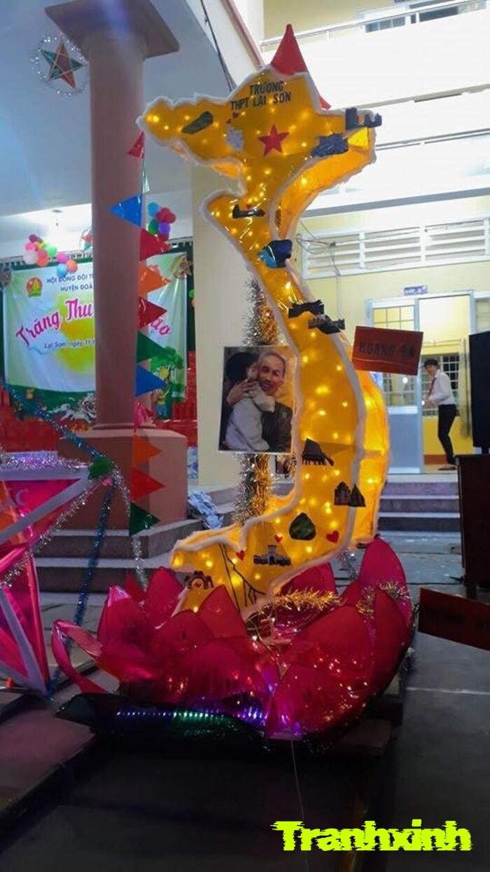 trang trí đèn ông sao thiết kế đơn giản