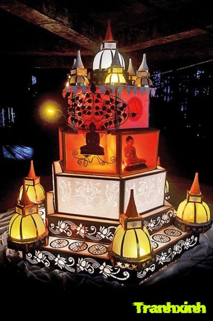 trang trí đèn ông sao trang trí trung thu