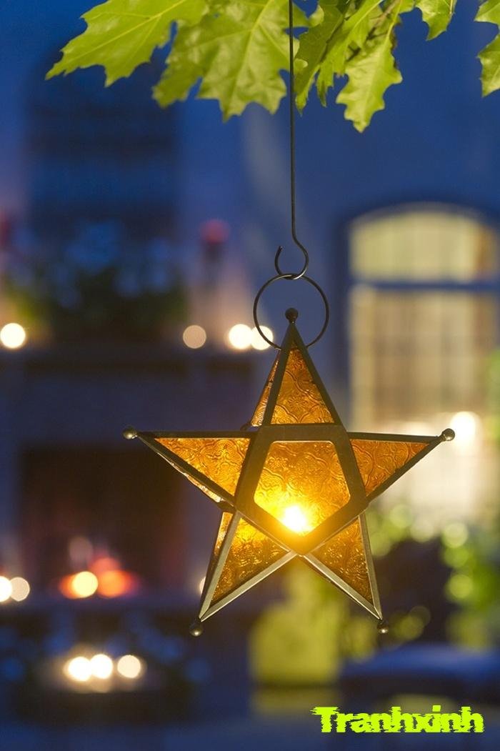 trang trí đèn ông sao trung thu đẹp