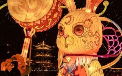 trang trí đèn ông sao trung thu học sinh