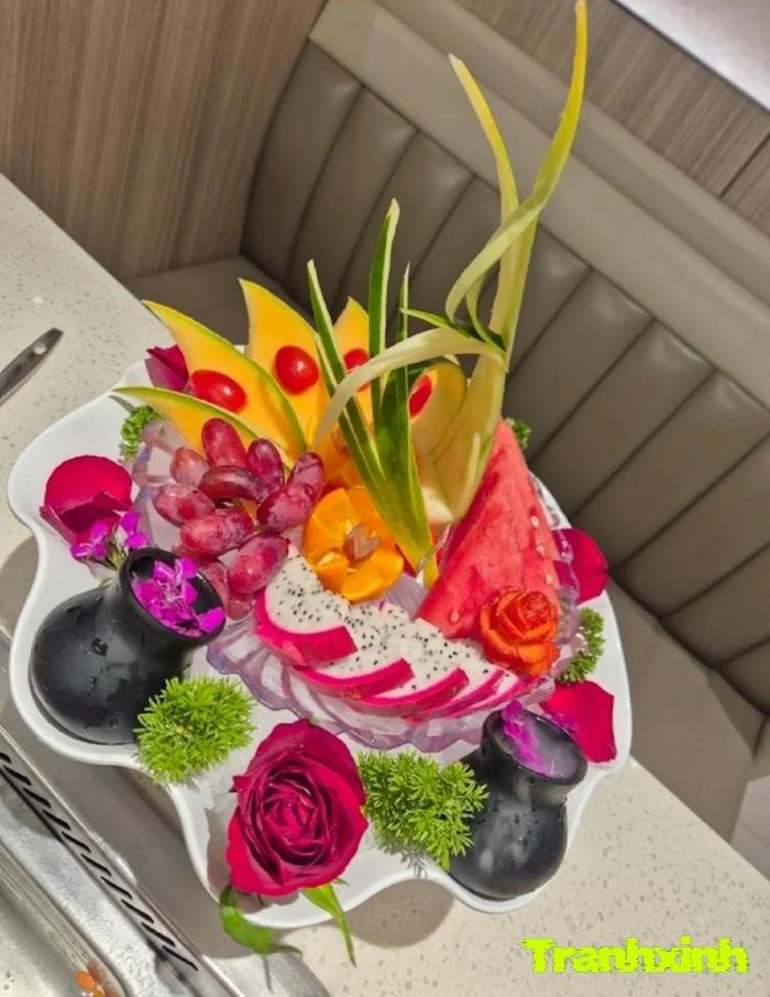 trang trí dĩa trái cây đơn giản full hd