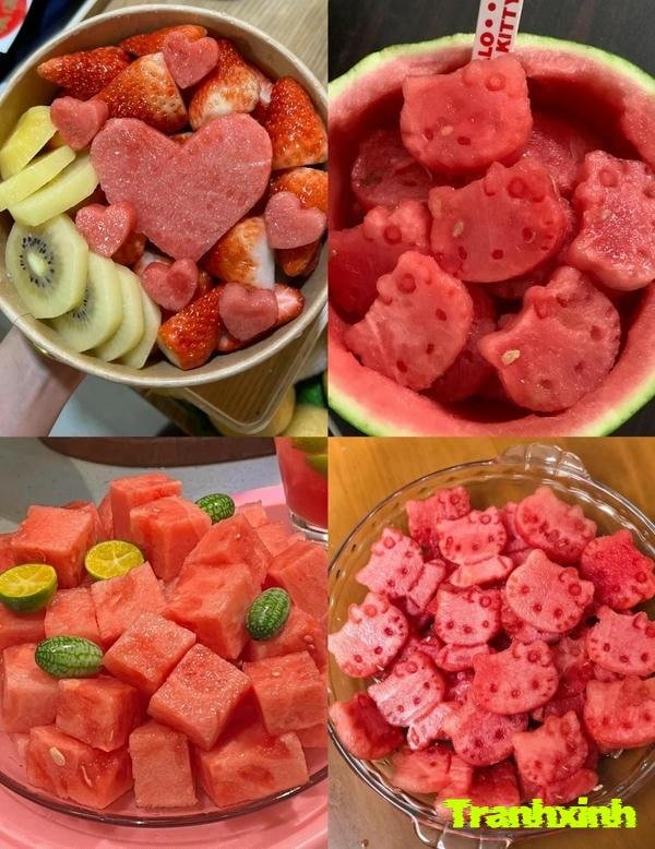 trang trí dưa hấu ngày tết